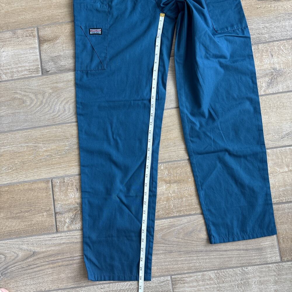 Cherokee Workwear Womens XS Elastic Waist Utility Scrub Pant 4200 Caribbean Blue - Picture 15 of 16
